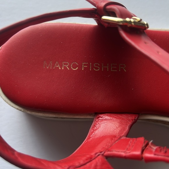 Marc Fisher Red Sandals - Picture 6 of 11